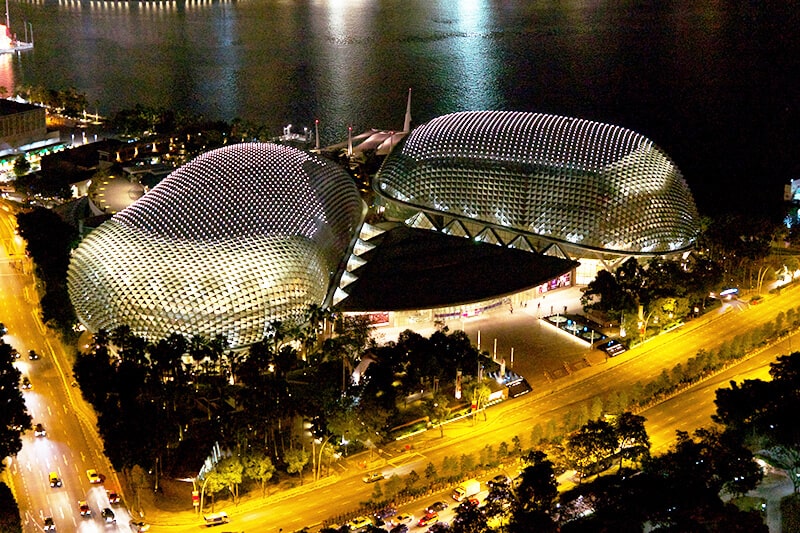Nhà hát Esplanade Singapore du thuyền tàu biển