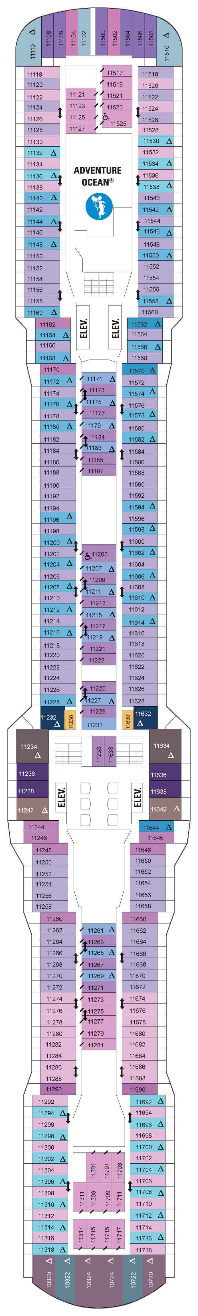 Sơ đồ boong 11 tàu Quantum of the Seas